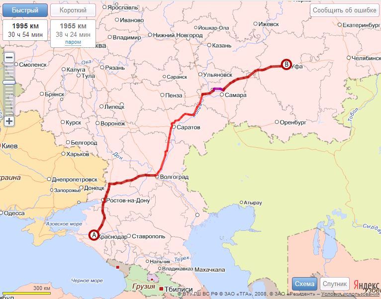 Карта краснодар ростов на дону на машине