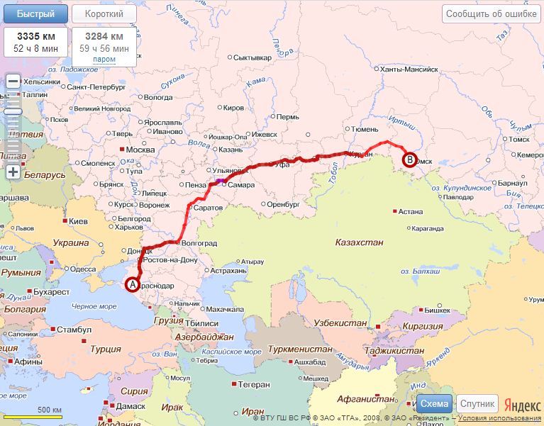 Карта краснодар ростов на дону на машине